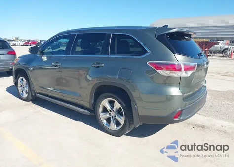 2015 Toyota Highlander Limited V6 из США, поврежденный, VIN 5TDYKRFHXFS041742